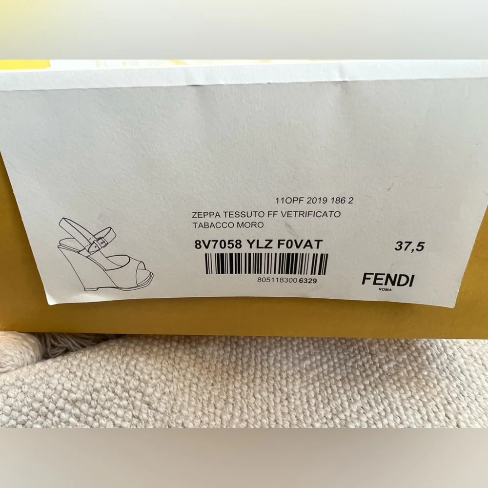 Fendi zucca zeppatessuto
